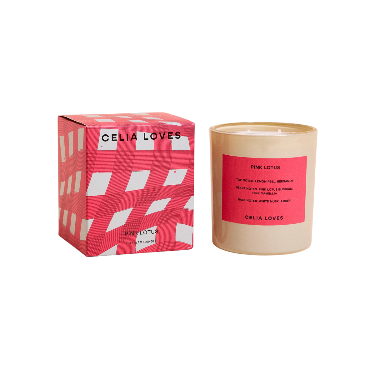80 Hr Pink Lotus Candle