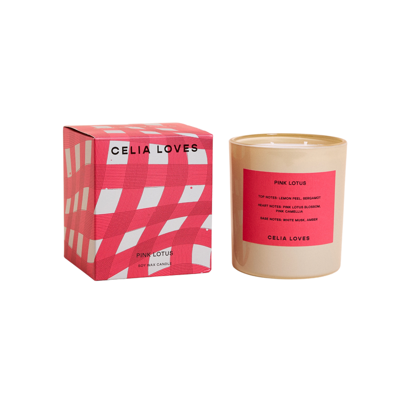 80 Hr Pink Lotus Candle