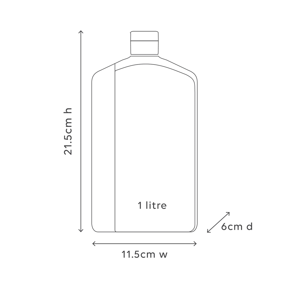 1 L Wash Refill - Coconut & Wild Orange