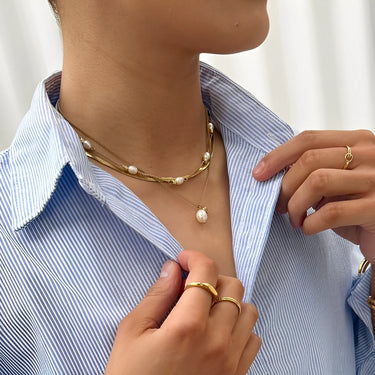 Off Court Pearl Necklace