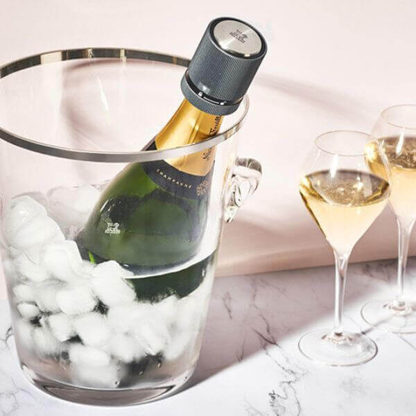 Line Bottle Stopper - Carbon