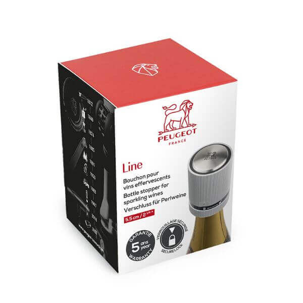 Line Bottle Stopper - Carbon