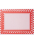 Red and Pink Scallop Placemat