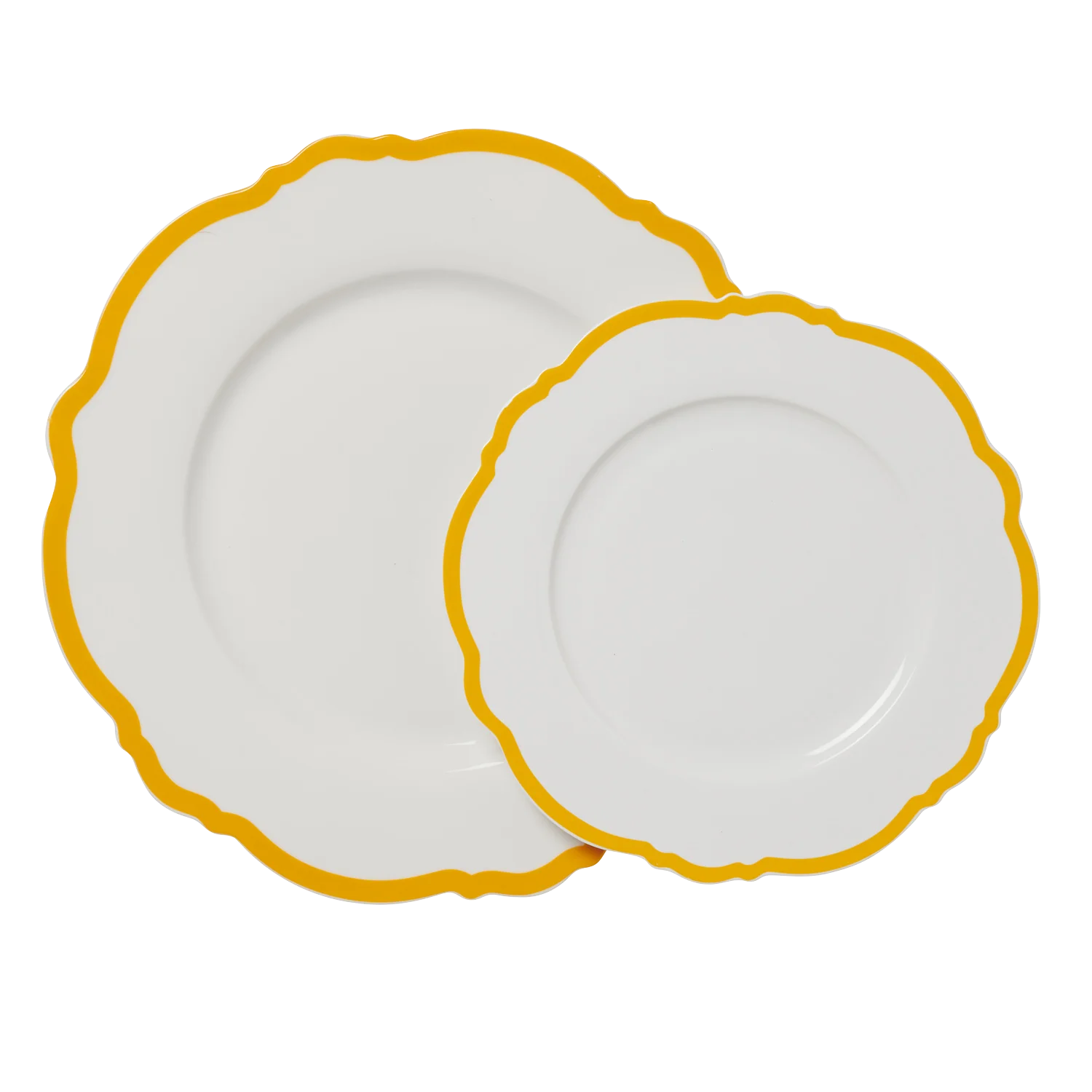 Yellow Wave Dinner Plate - Set of 4