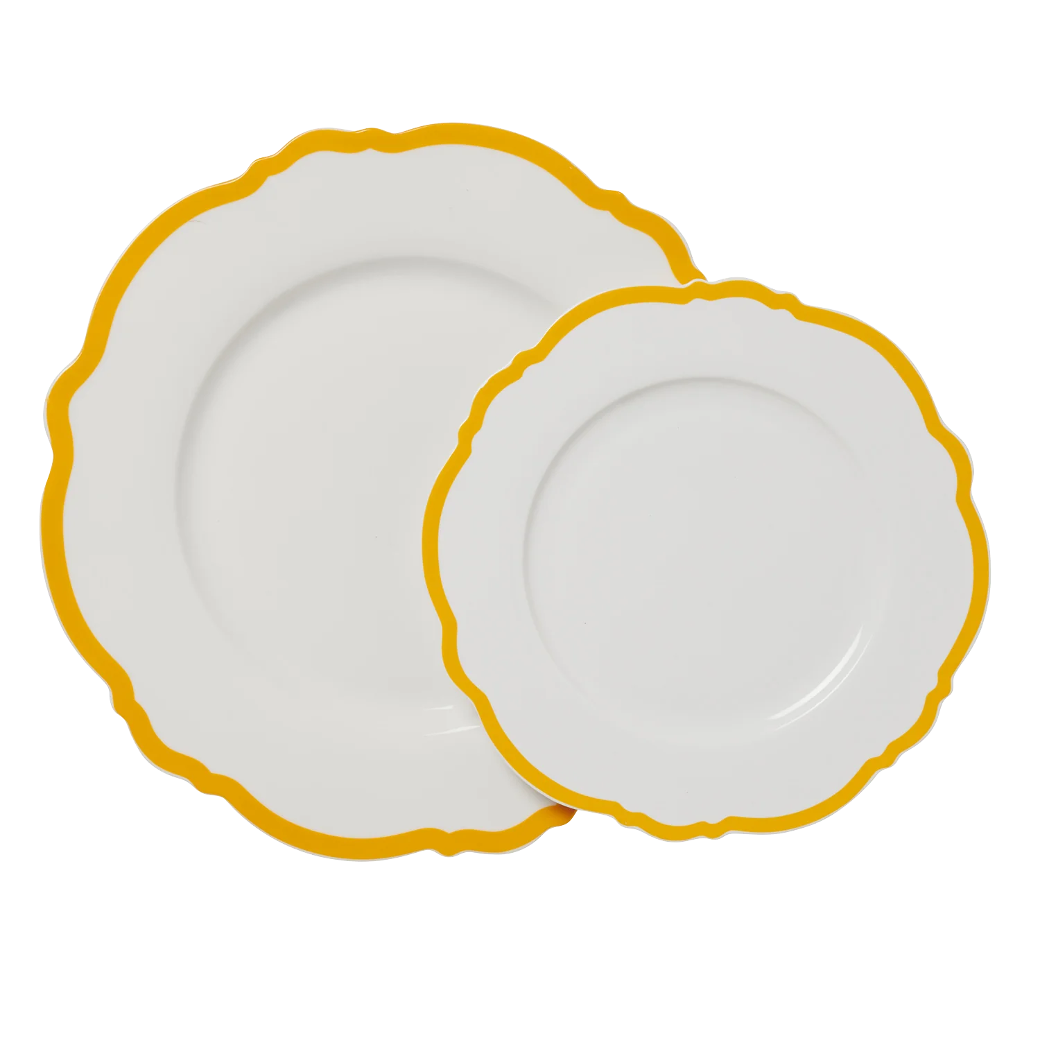 Yellow Wave Dinner Plate Set of 4 Louis & Max