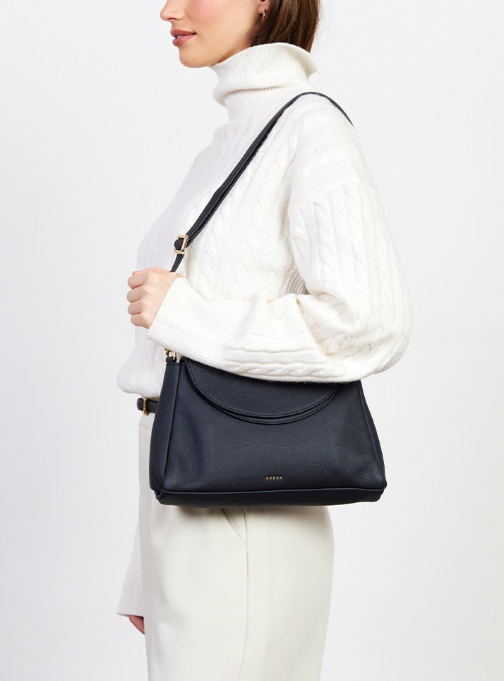 Beckett Shoulder Bag - Black Luxe