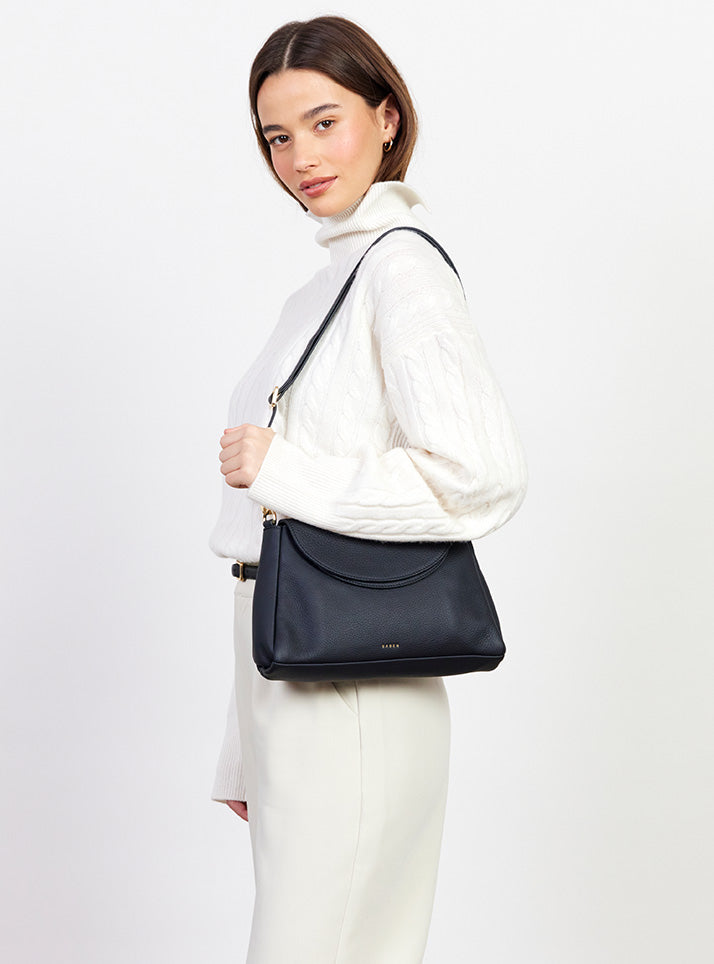 Beckett Shoulder Bag - Black Luxe