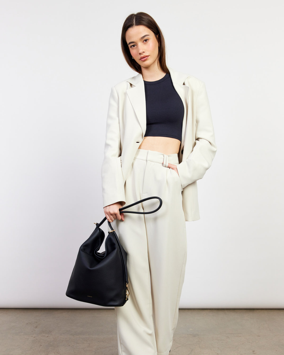 June Shoulder Bag - Black Luxe