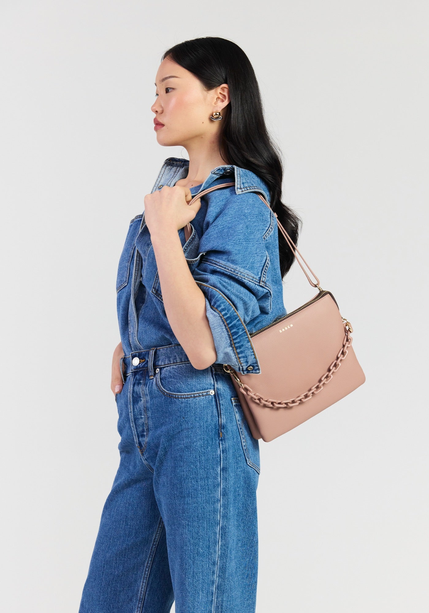 Matilda Crossbody - Rosewater + Tonal Chain