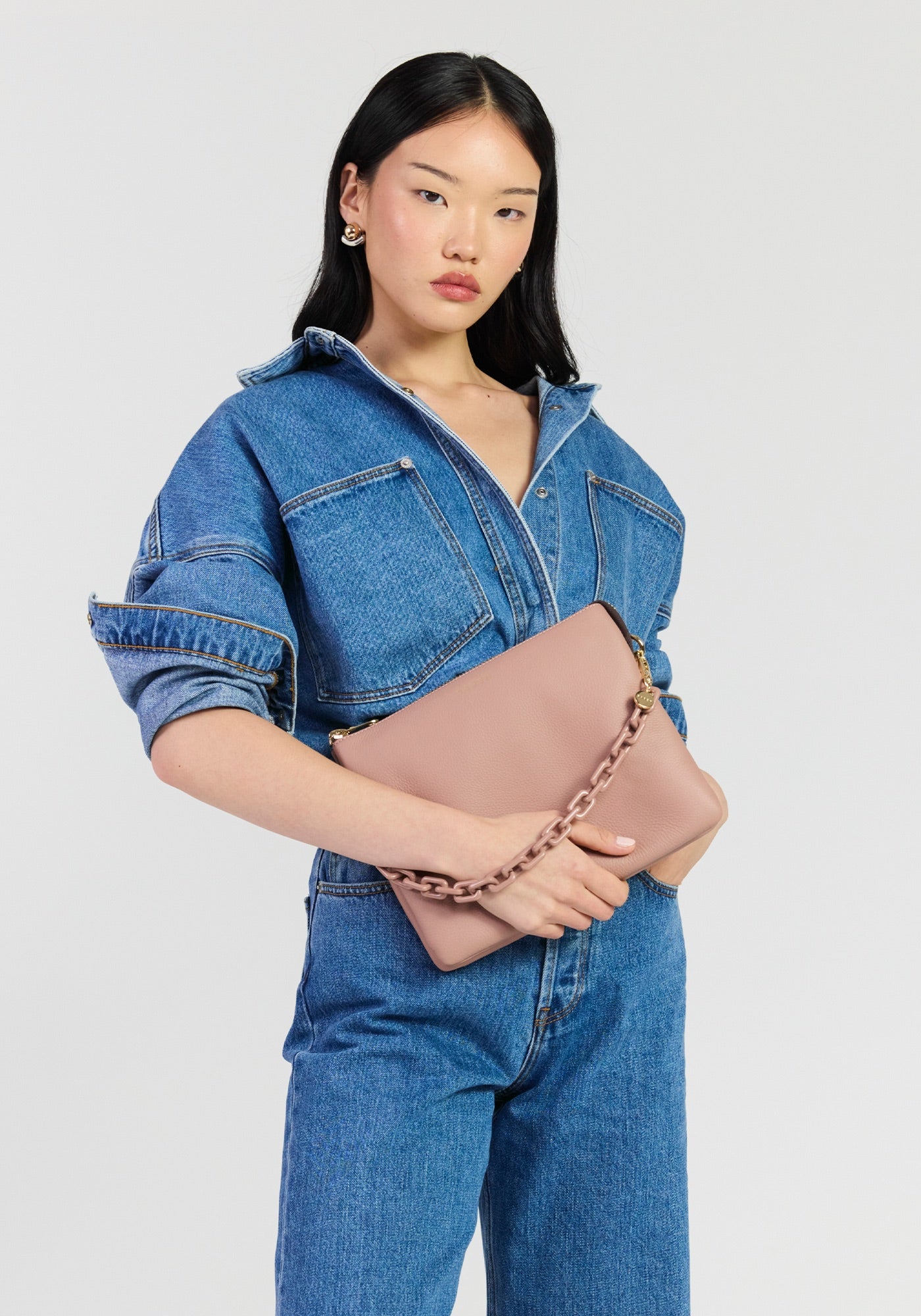 Matilda Crossbody - Rosewater + Tonal Chain