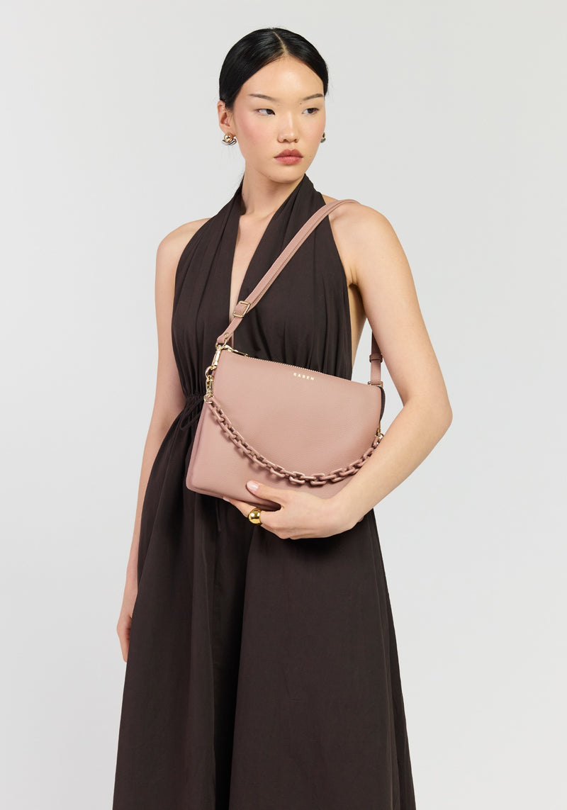 Matilda Crossbody - Rosewater + Tonal Chain