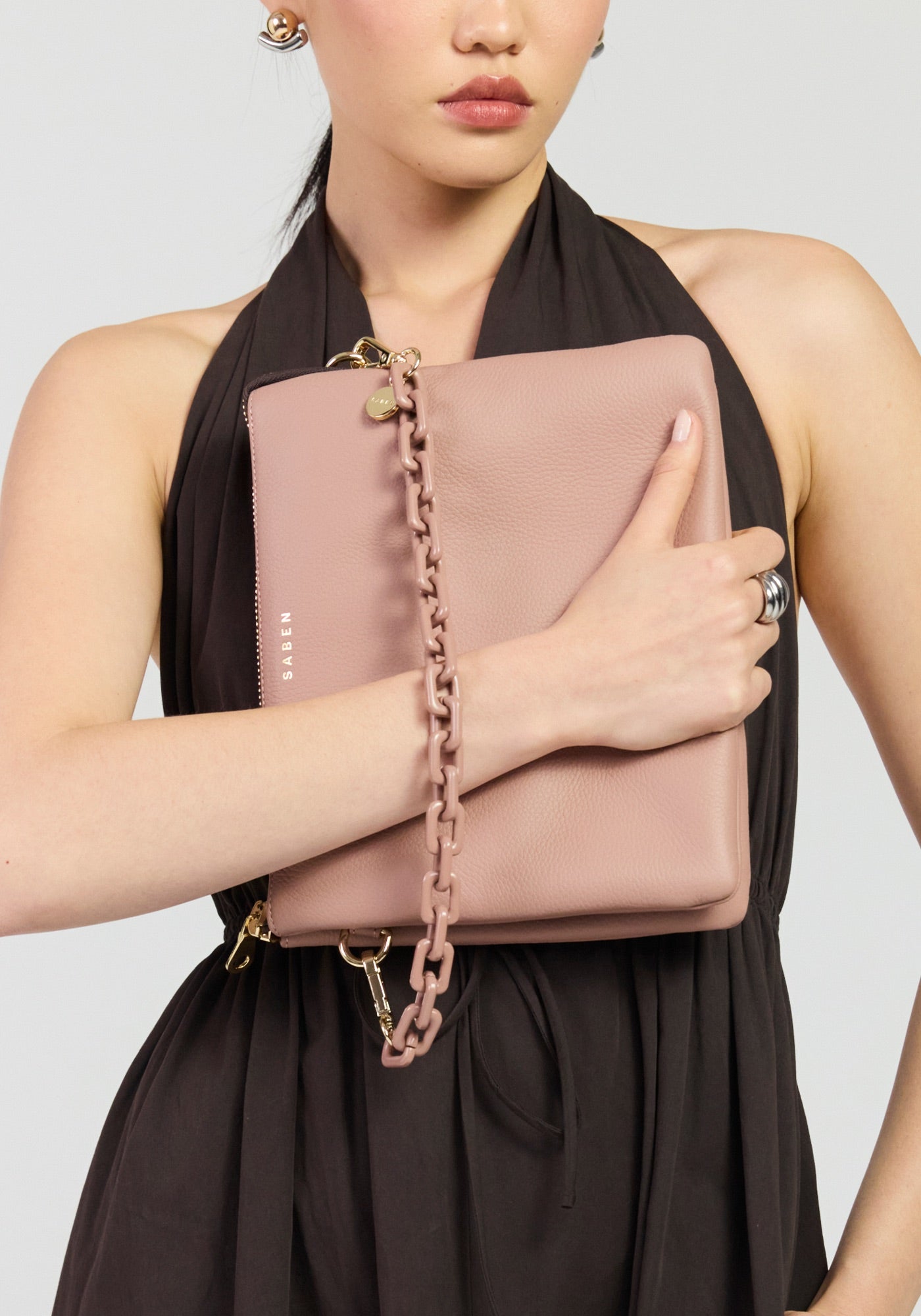 Matilda Crossbody - Rosewater + Tonal Chain