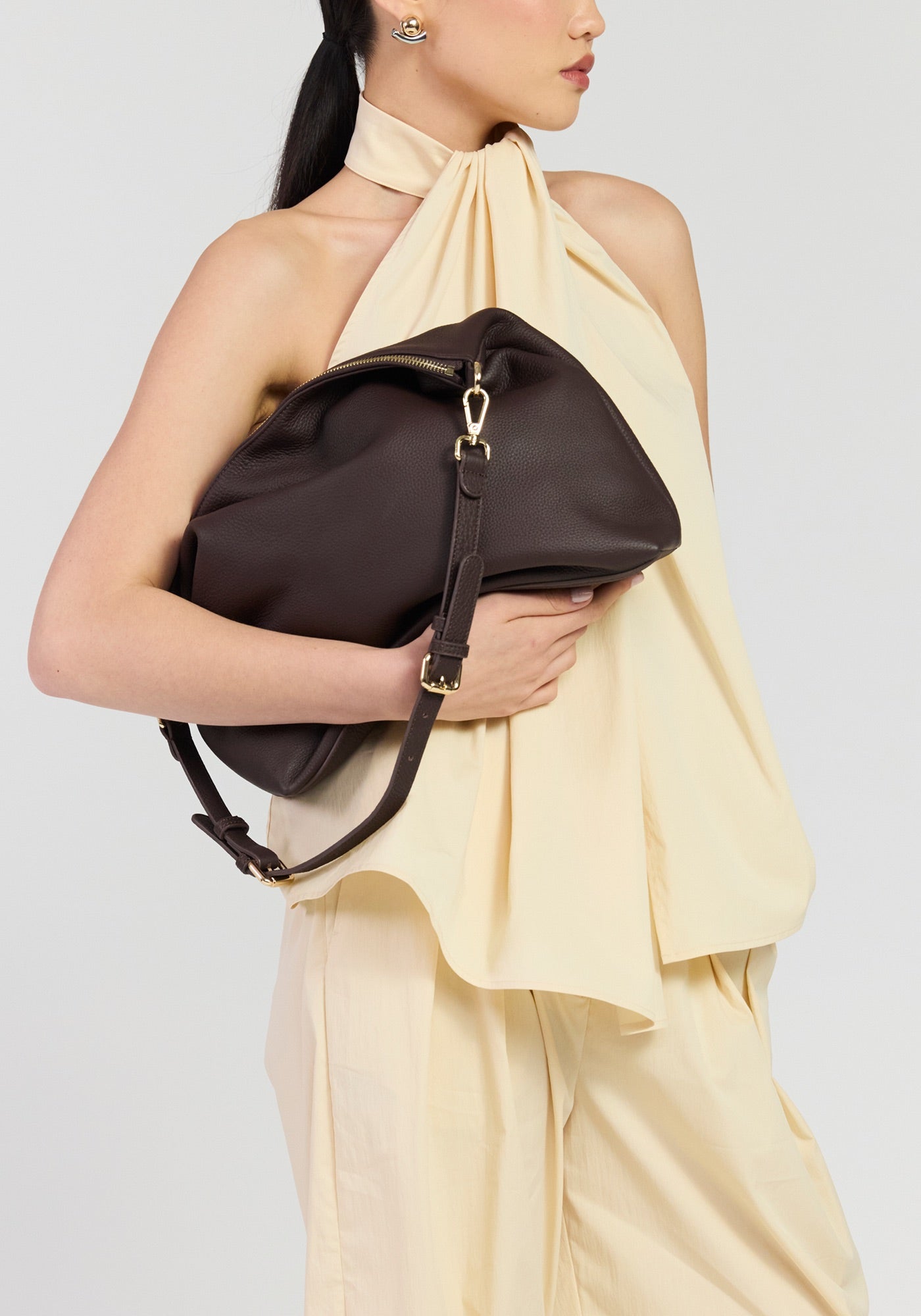 Miki Shoulder Bag - Cacao Luxe