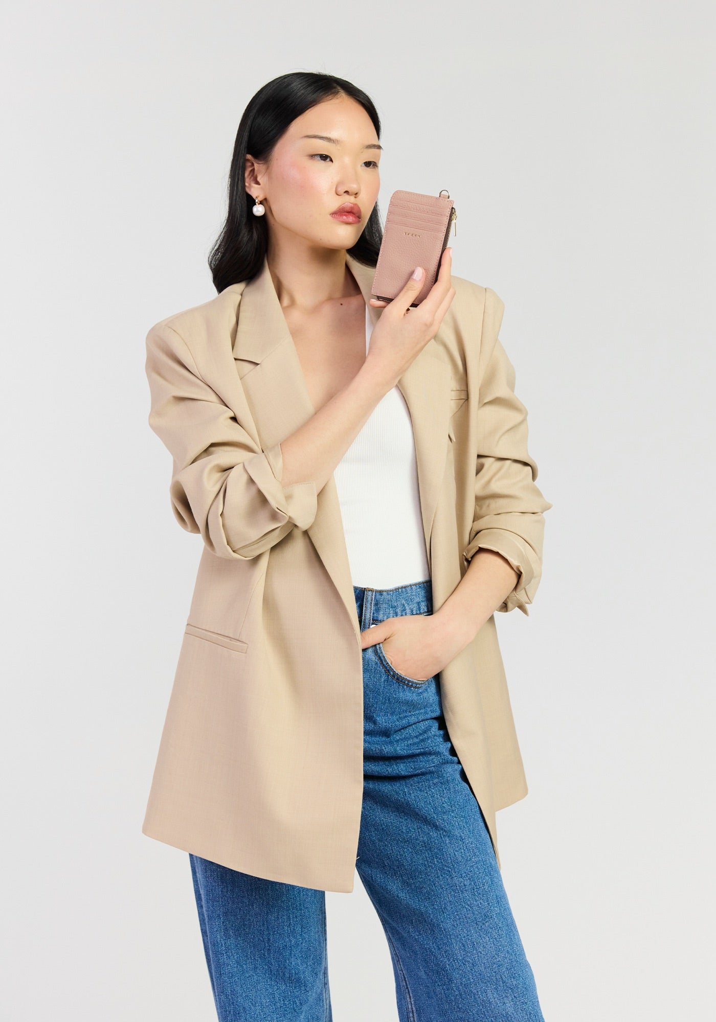 Winona Card Holder - Rosewater