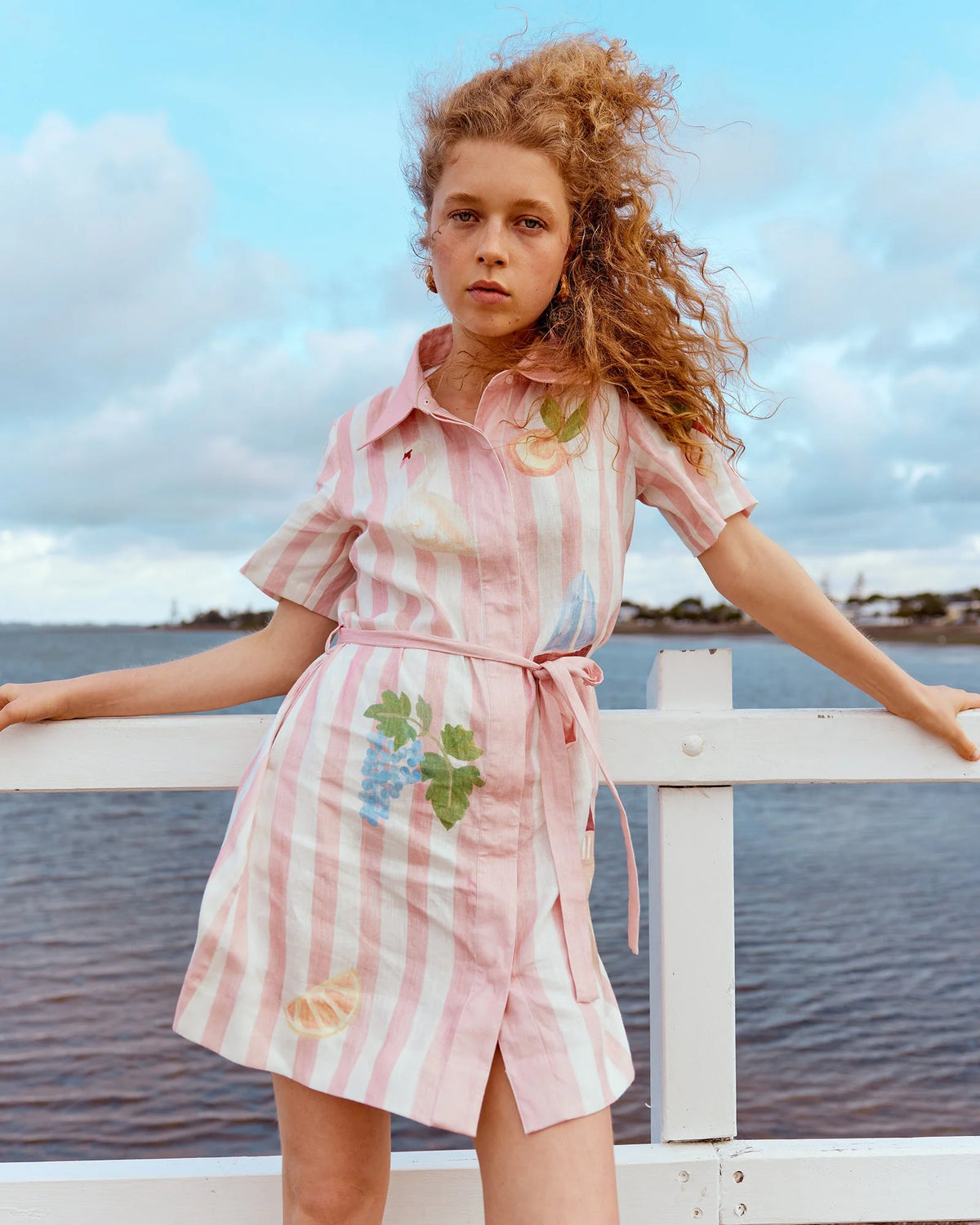 Boat Days Mini Shirt Dress
