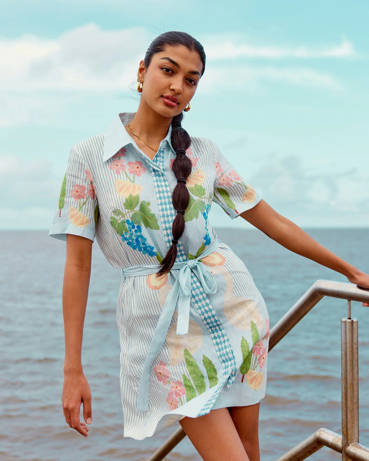 Swan Lake Mini Shirt Dress