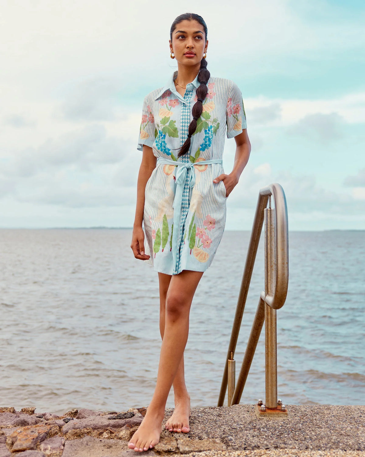 Swan Lake Mini Shirt Dress