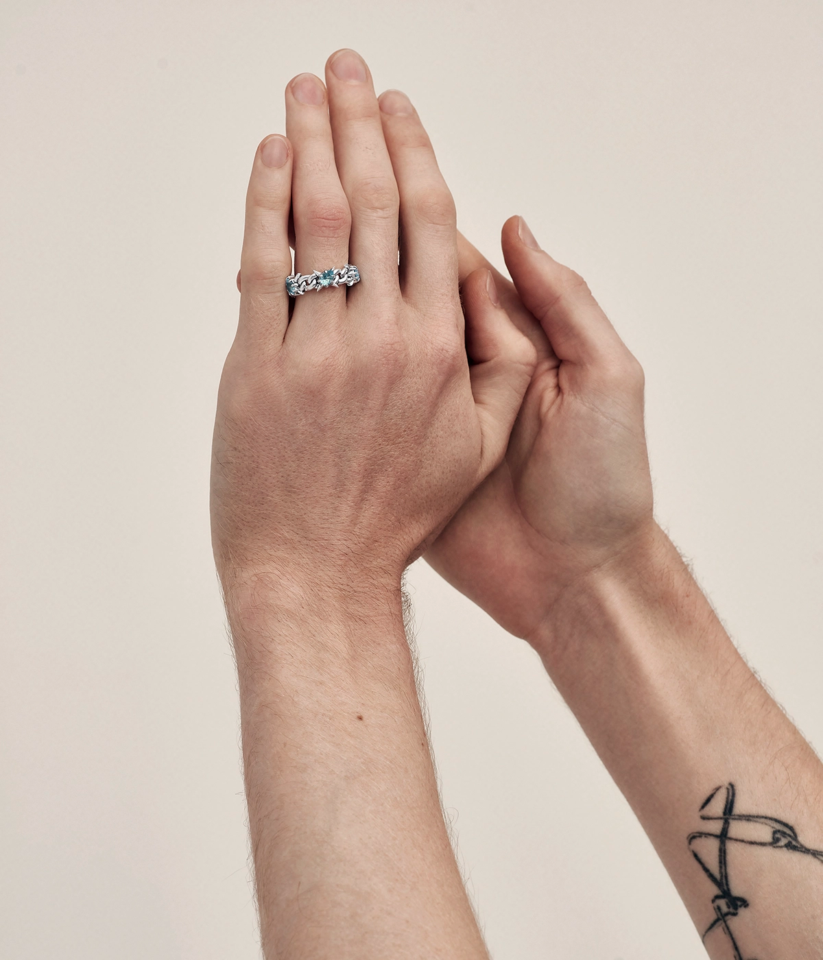 Precious Punk Eternity Curb Ring