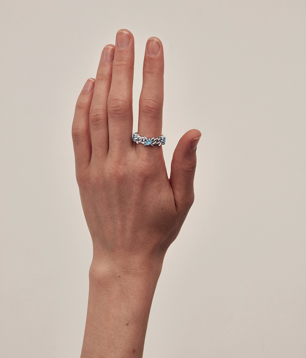Precious Punk Eternity Curb Ring