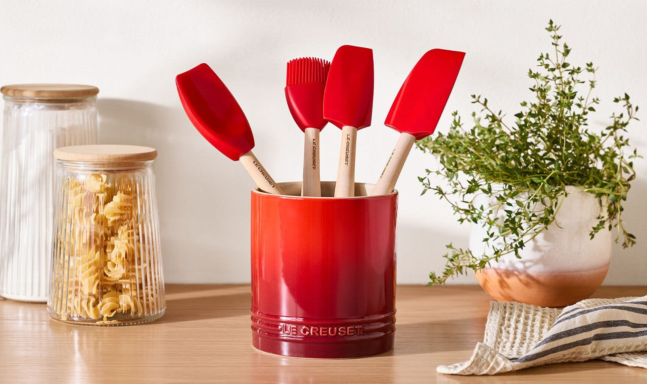 Stoneware Signature Utensil Jar