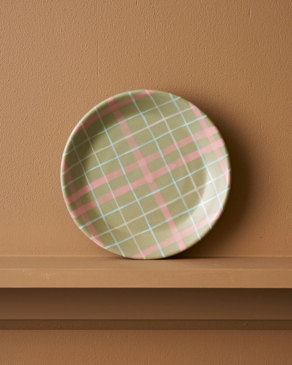 Sage & Blush Check Plate / Cat's Pyjamas