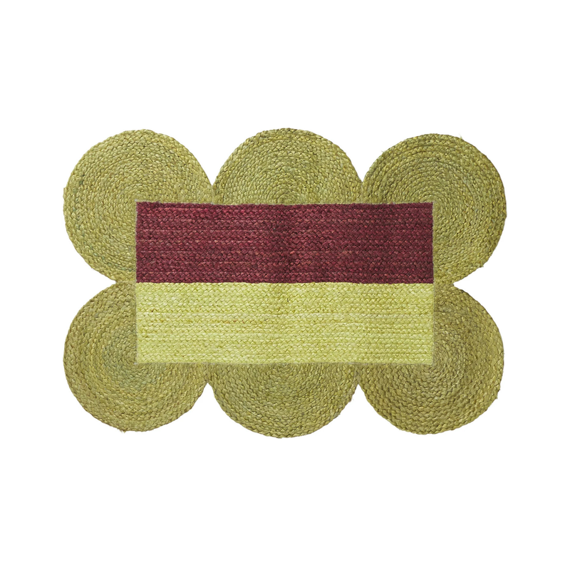 Neomi Jute Mat - Cactus Green