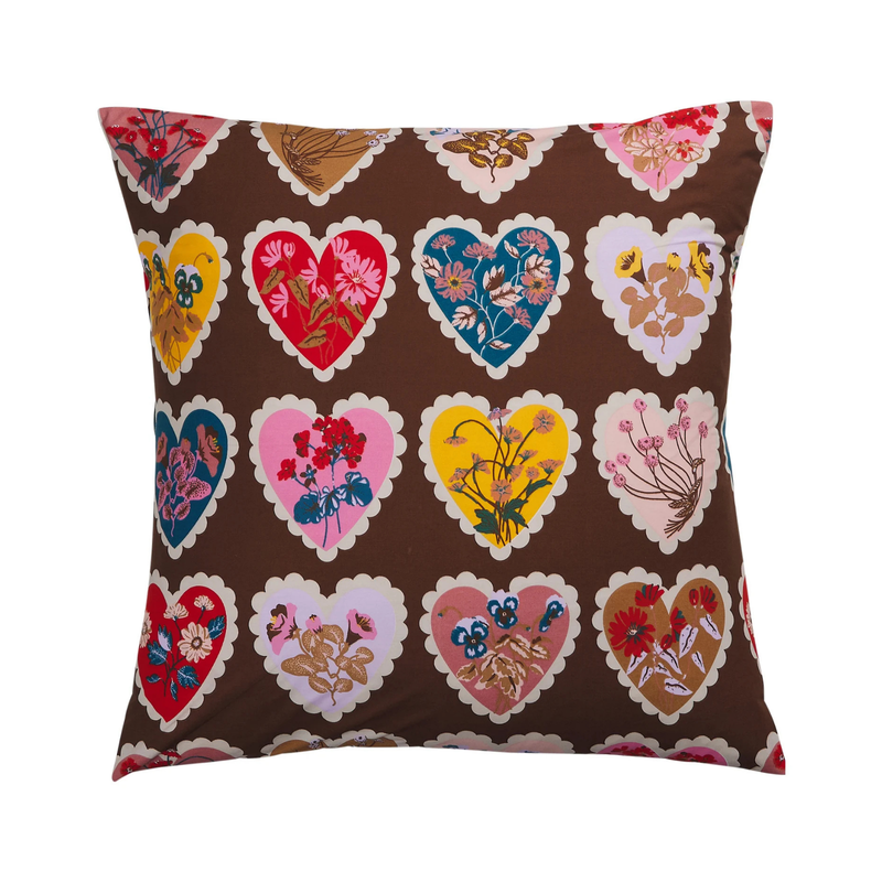 Loretta Cotton Pillowcase Set - Umber