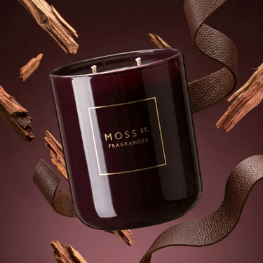 Soy Candle 300g - Vintage Leather & Cedarwood