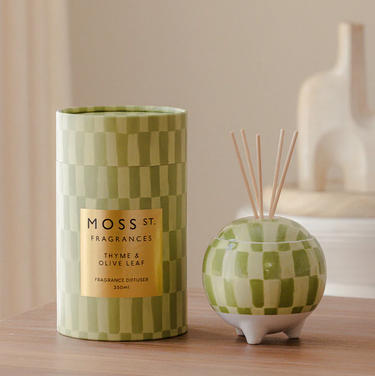 Ceramic Diffuser 350ml - Thyme & Olive Leaf