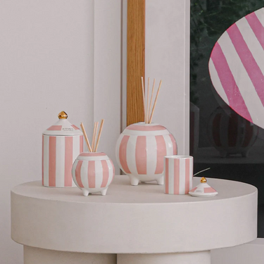 Ceramic Candle 100g - Raspberry, Honey & Musk