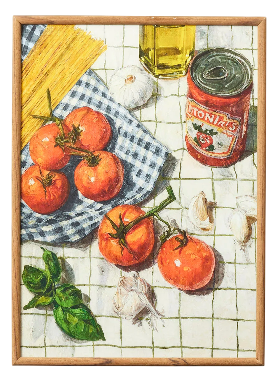 Salsa Framed Glass Print Assorted