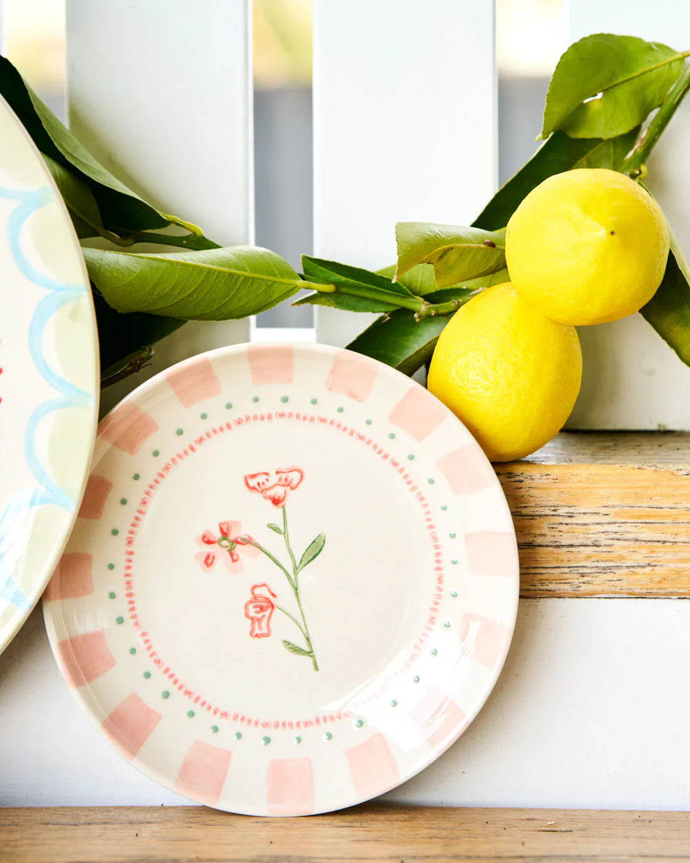 June's Garden Side Plate / Geranium