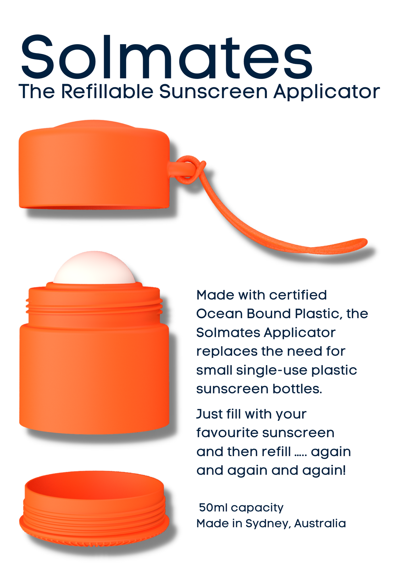 Refillable Sunscreen Applicator