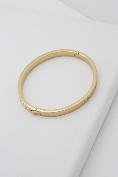 Ted Baker Clemara Crystal Hinge Bangle - Gold