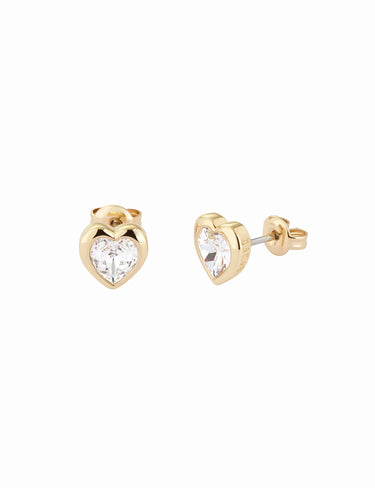 Ted Baker Han Crystal Heart Stud Earrings - Gold
