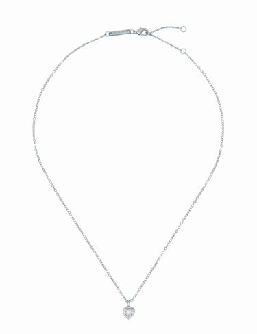 Ted Baker Crystal Heart Pendant Necklace - Silver