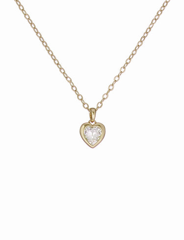 Ted Baker Crystal Heart Pendant Necklace - Gold