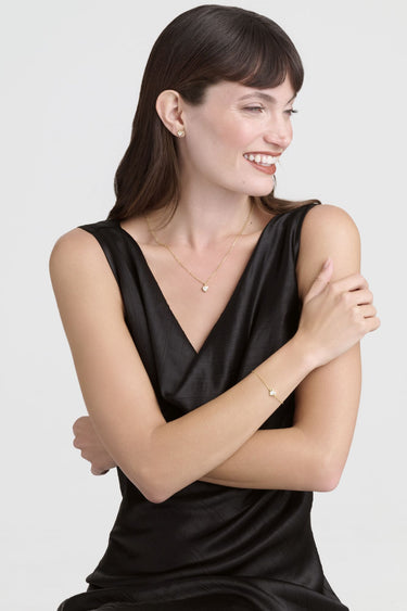 Ted Baker Crystal Heart Pendant Necklace - Gold