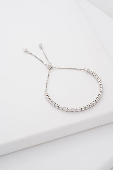 Ted Baker Melrah Crystal Adjustable Tennis Bracelet - Silver