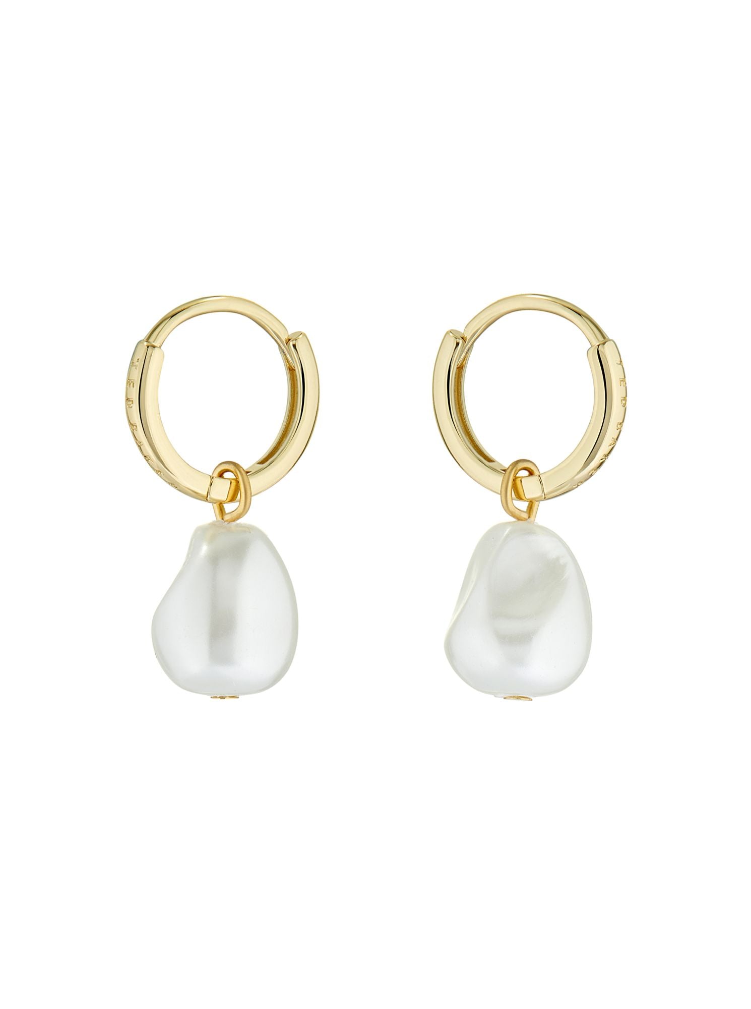 Ted Baker Periaa Pearl Drop Pendant Huggie Earrings