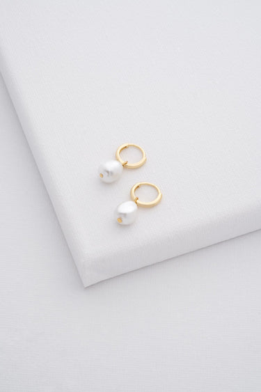 Ted Baker Periaa Pearl Drop Pendant Huggie Earrings