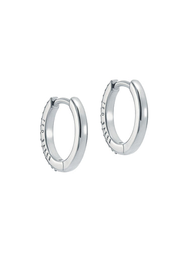 Ted Baker Heplie Crystal Hoop Earrings - Silver