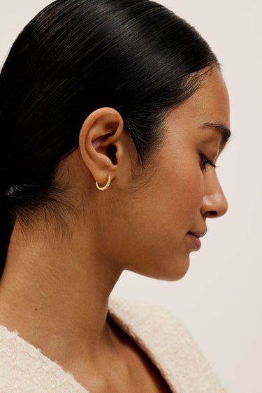 Ted Baker Heplie Crystal Hoop Earrings - Gold