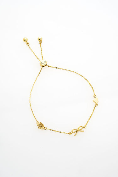 Ted Baker Ilona Mini Icons Adjustable Bracelet - Gold