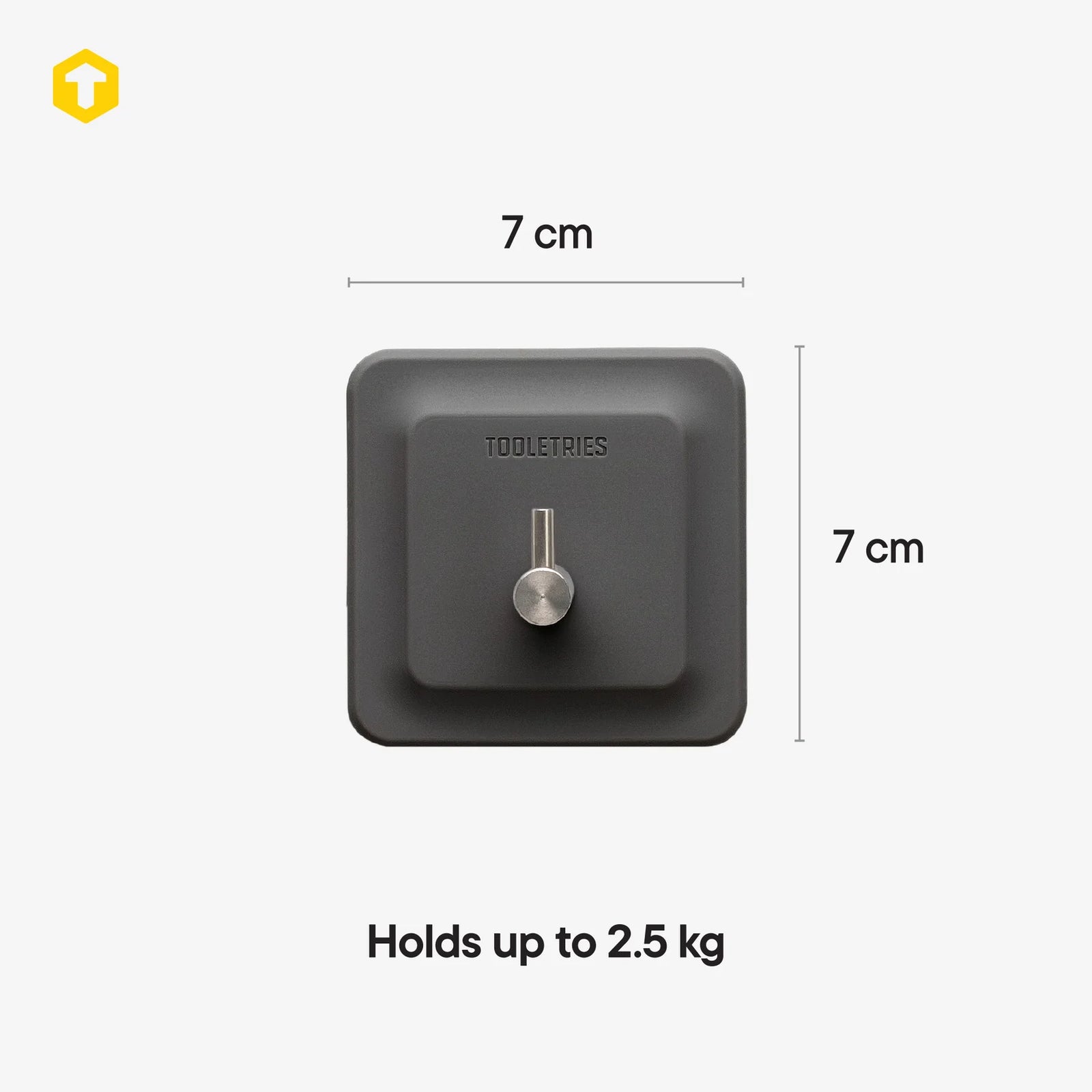 The Arnold | Reusable Hook: Charcoal