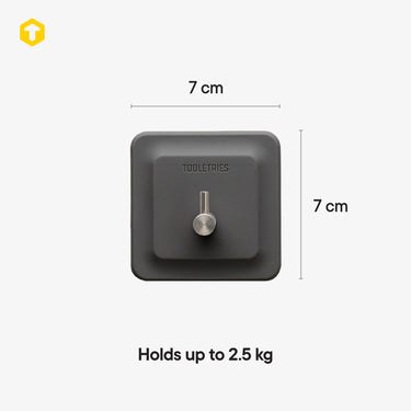 The Arnold | Reusable Hook: Charcoal