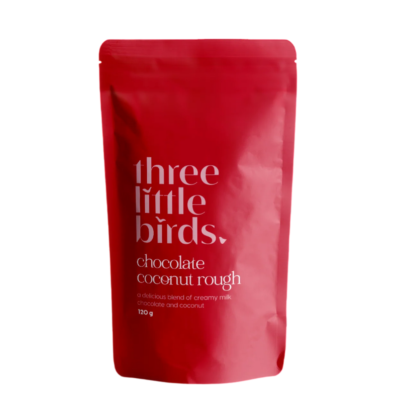 Three Little Birds Chocolate Coconut Rough 120g Red