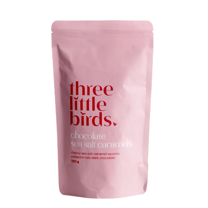 Three Little Birds Chocolate Sea Salt Caramels 120g