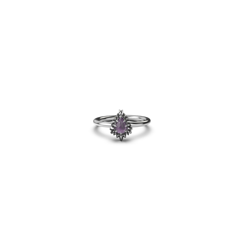 Jagged Teardrop Ring