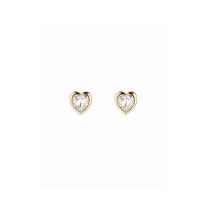 Ted Baker Han Crystal Heart Stud Earrings - Gold